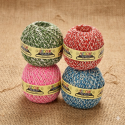 Jute tweekleurig touw 75 meter